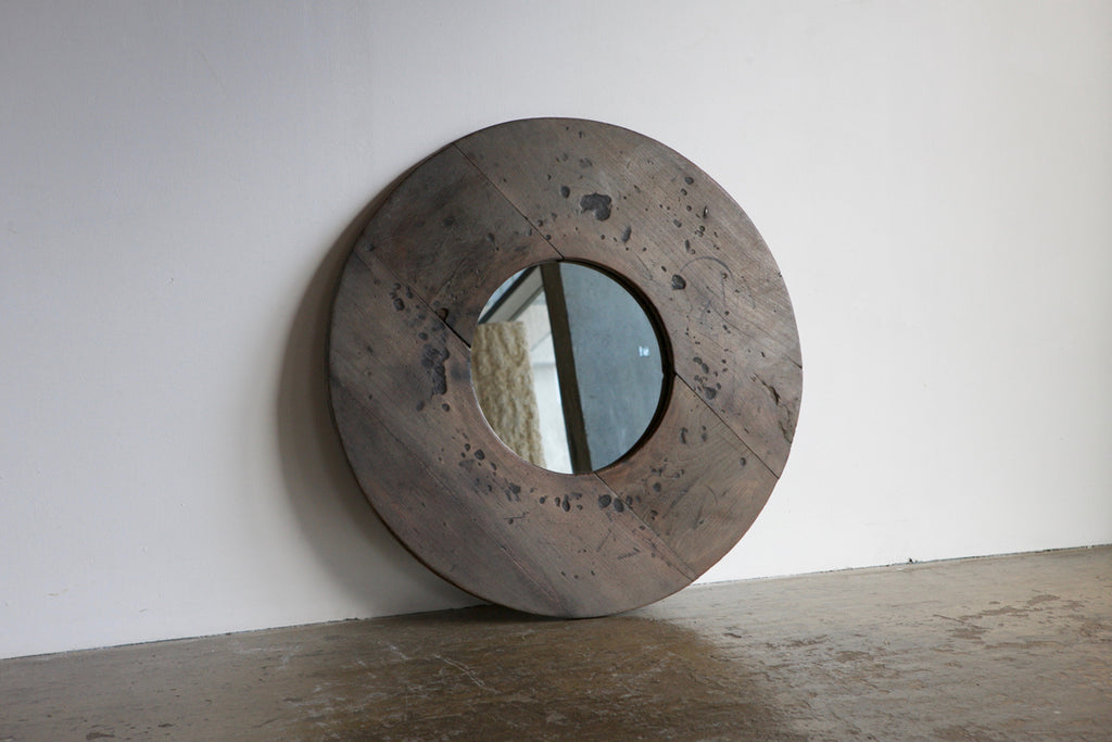 Circular Panelled Mirror