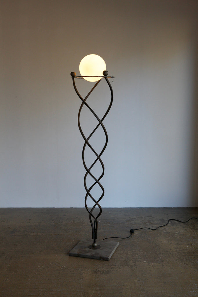 Spiral Metalwork Floor Lamp