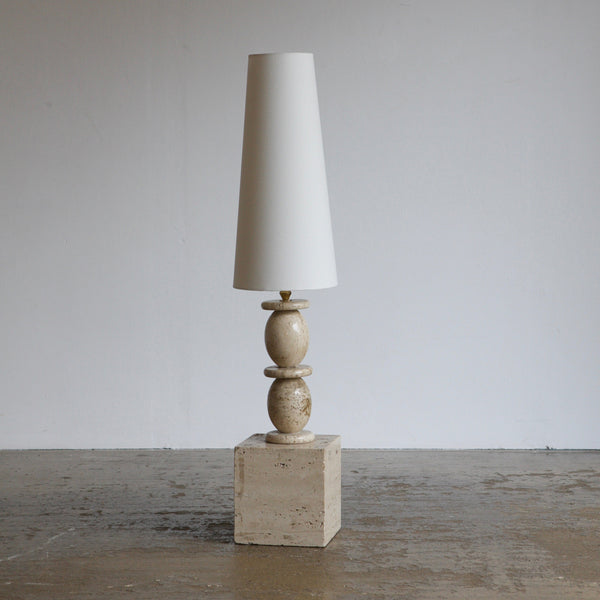 Travertine Floor Lamp