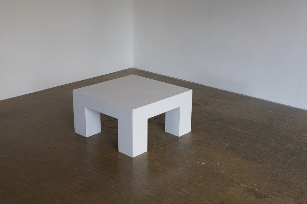 Chunky Overpainted Plywood Coffee Table