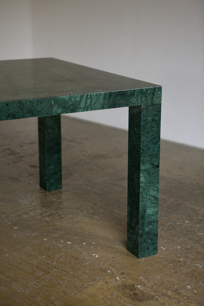 Italian Green Marble Dining Table